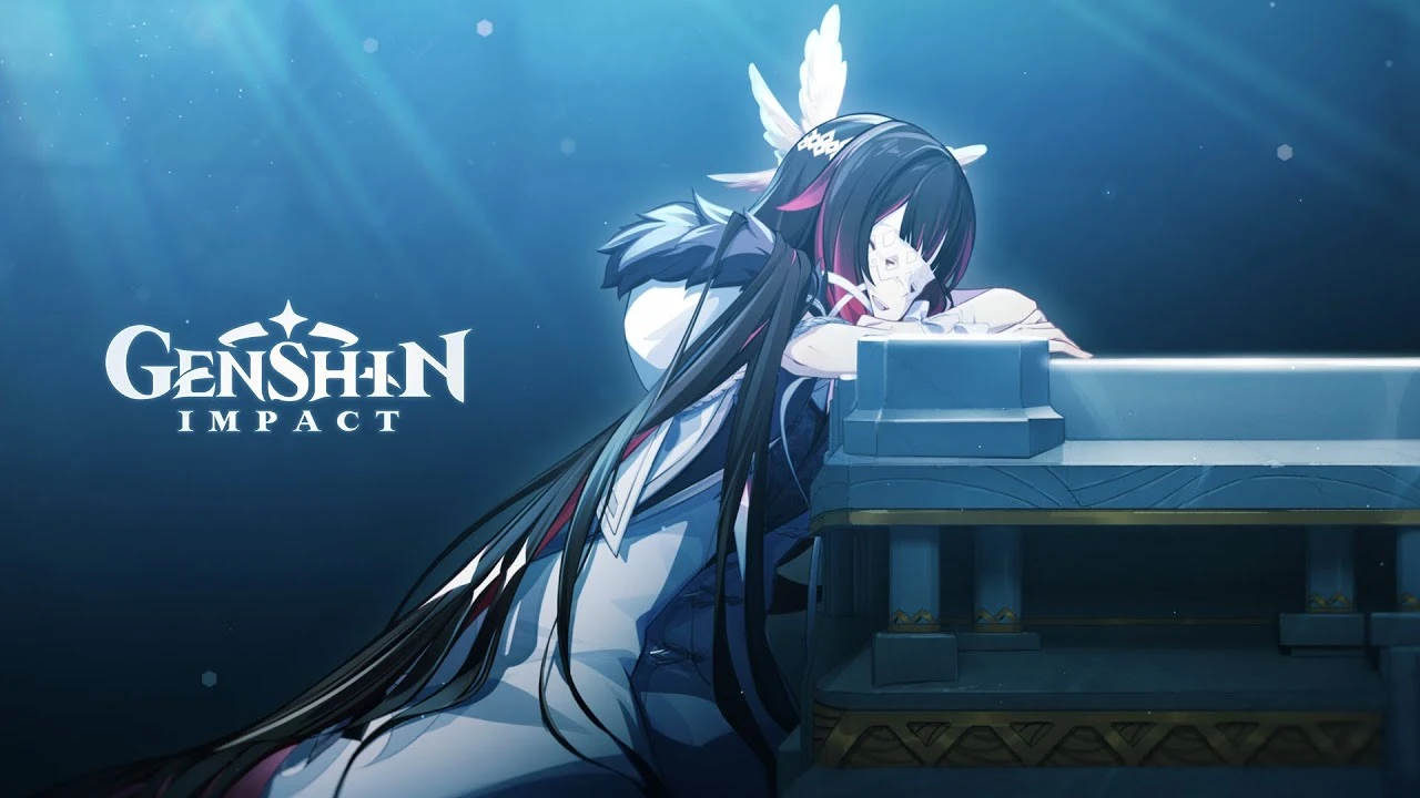 Genshin Impact: Лаццо в зимней ночи постер